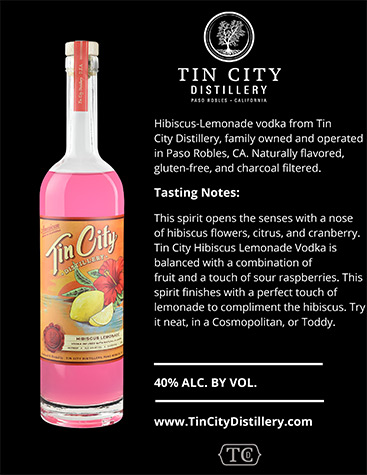 Tin City Hibiscus Lemonade Vodka