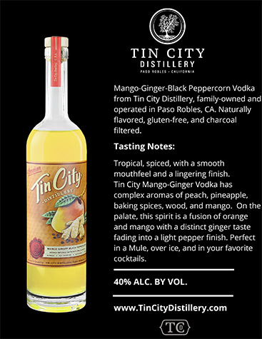 Tin City Mango Ginger Vodka